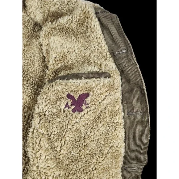 American Eagle Outfitters Vintage Sherpa Corduroy Jacket Size Large